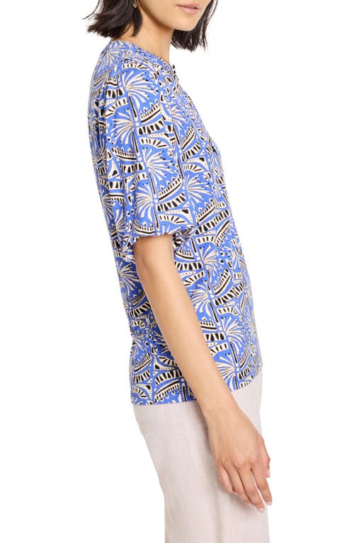 Nic + Zoe Nic+zoe Ocean Jewel Top In Blue