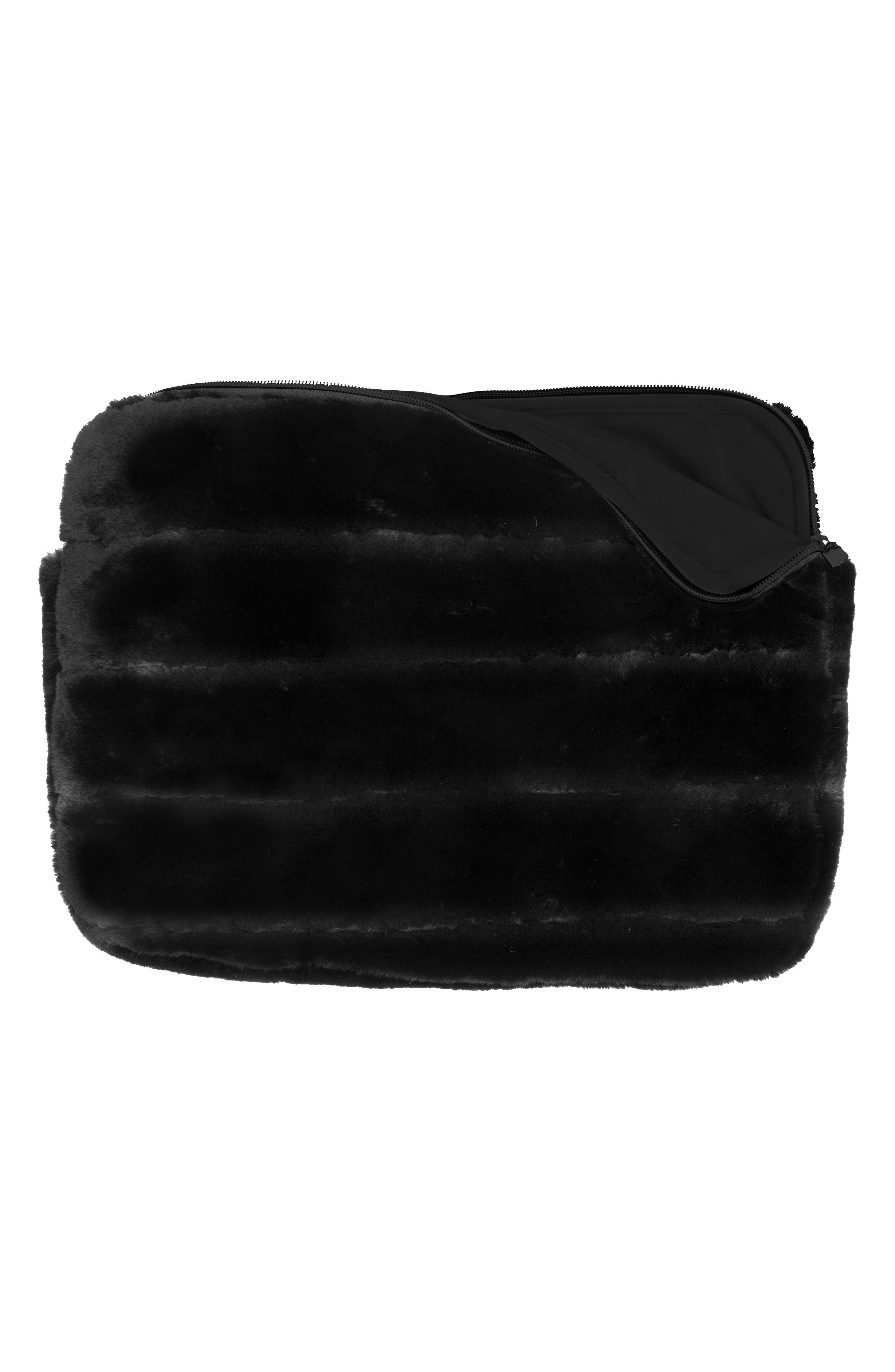 MYTAGALONGS Faux Fur 15-Inch Laptop Sleeve, Alternate, color, 