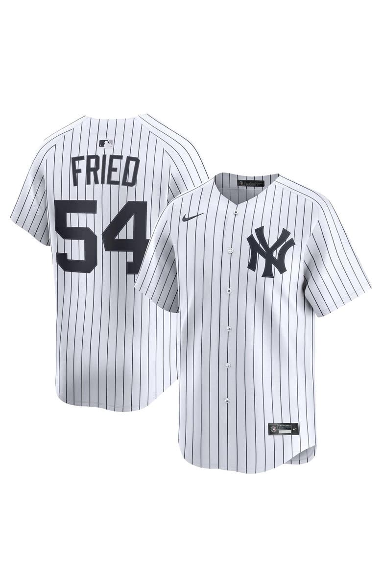 Nike Men's Nike Max Fried White New York Yankees Home Limited Player Jersey, Main, color, 