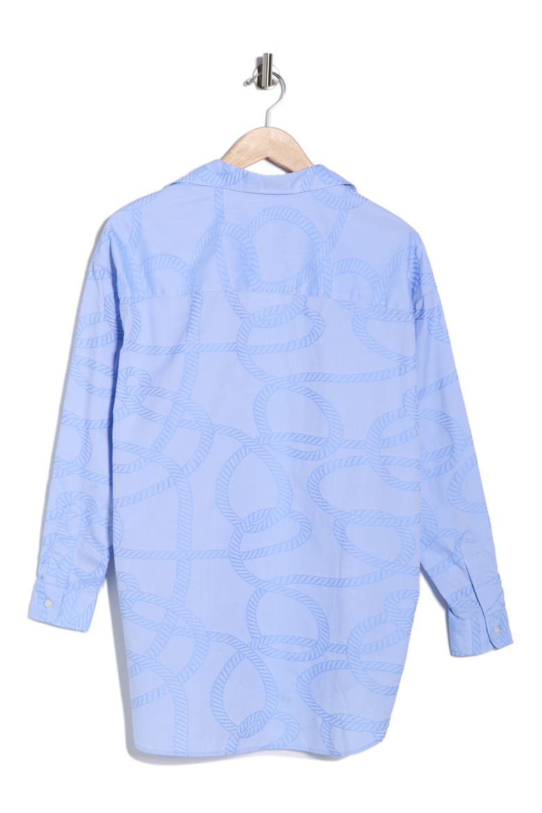 Shirley Oversize Button-Up Shirt, Alternate, color, ROPE