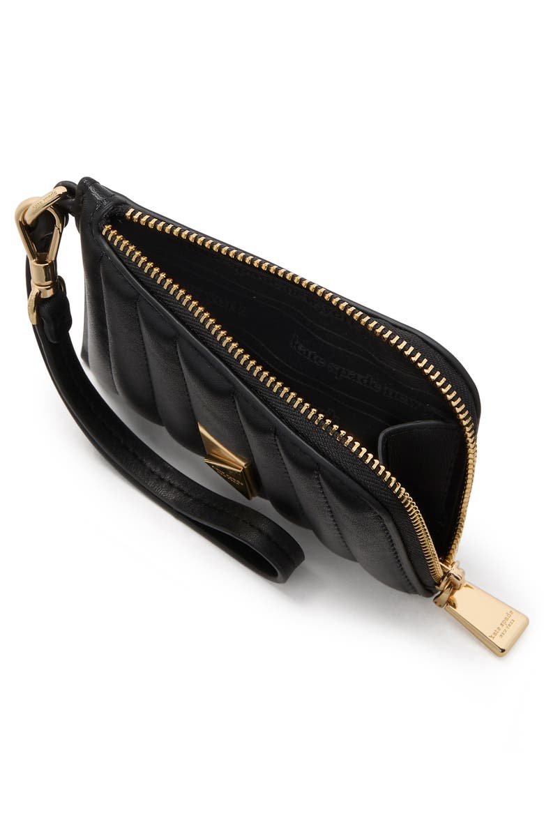 Kate Spade New York deco quilted leather card case, Alternate, color,