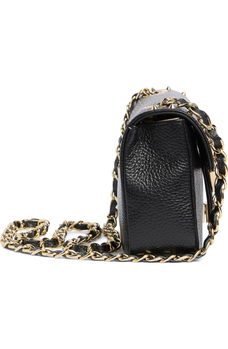 VALENTINO BY MARIO VALENTINO Poisson Preciosa Leather Crossbody Bag, Alternate, color, Black