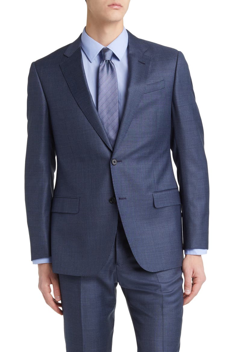 G-Line Virgin Wool Suit, Alternate, color, MARINE BLUE