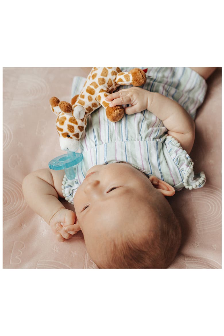 Plush Pacifier Toy, Alternate, color, TAN/ WHITE