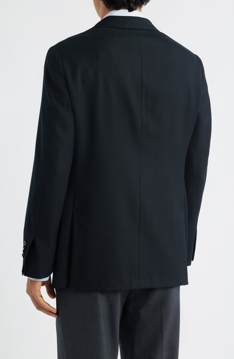 Heritage Gold Luxury Performance Stretch Wool Suit Separate Jacket, Alternate, color, Black