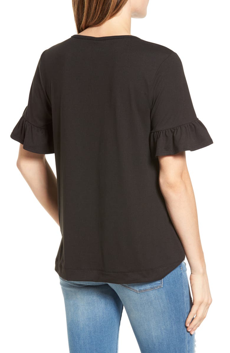 Bobeau Bell Sleeve Tee, Alternate, color,