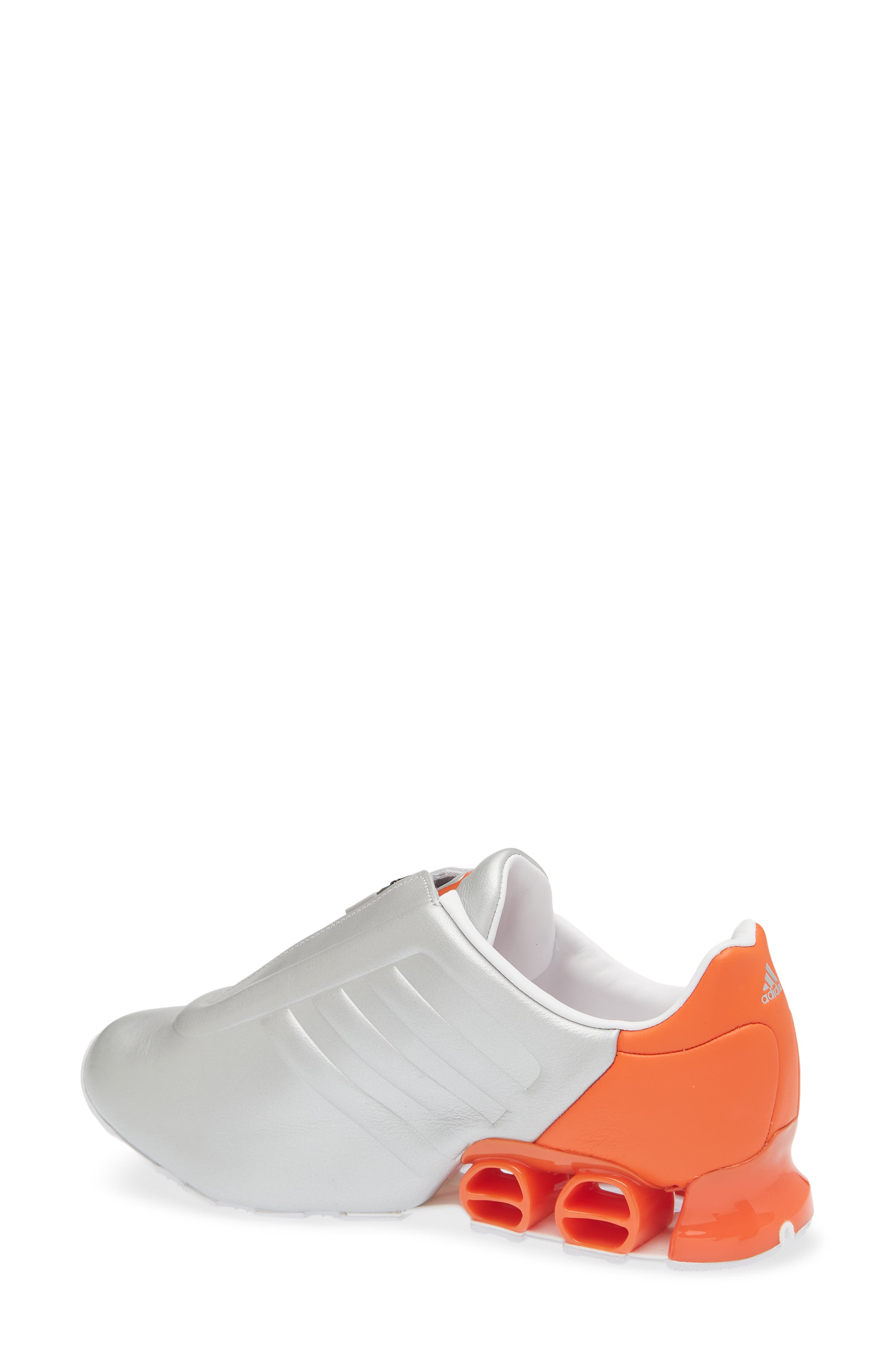 adidas x Miaou Gender Inclusive Megaride S2 Zip Sneaker, Alternate, color, Silver/ Blue/ Impact Orange