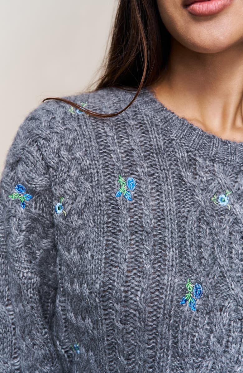 Guizio Etta Sweater, Alternate, color, Medium Heather Grey