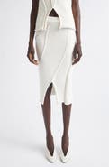 Aisling Camps Eddy Diagonal Seam Cotton Blend Sweater Skirt