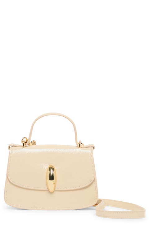 Lucia Faux Leather Top Handle Bag