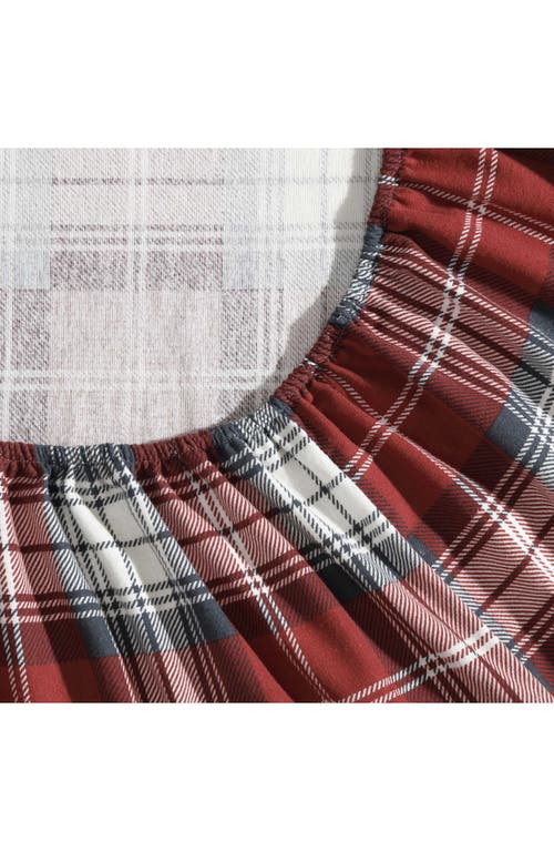 Eddie Bauer Heartland Plaid Print Flannel Sheet Set In Brown