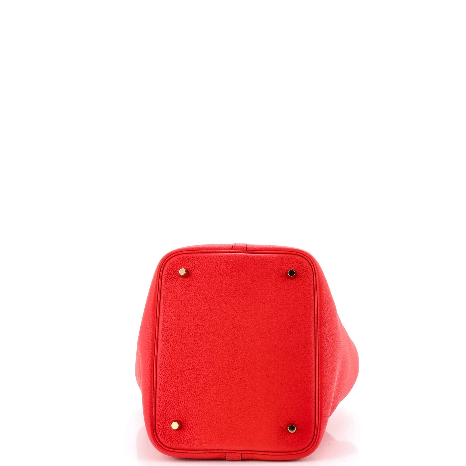 Pre-Owned Hermes Picotin Lock Bag Clemence MM, Alternate, color, Rouge Tomate