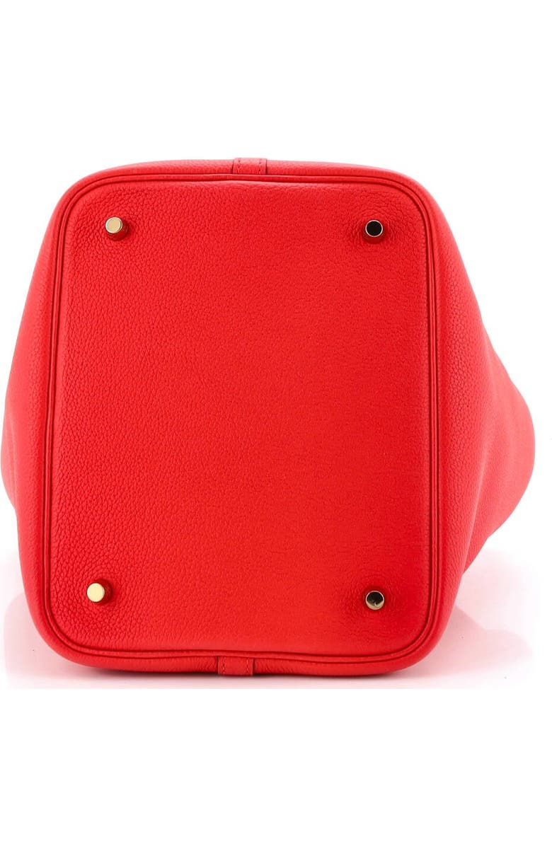 Pre-Owned Hermes Picotin Lock Bag Clemence MM, Alternate, color, Rouge Tomate