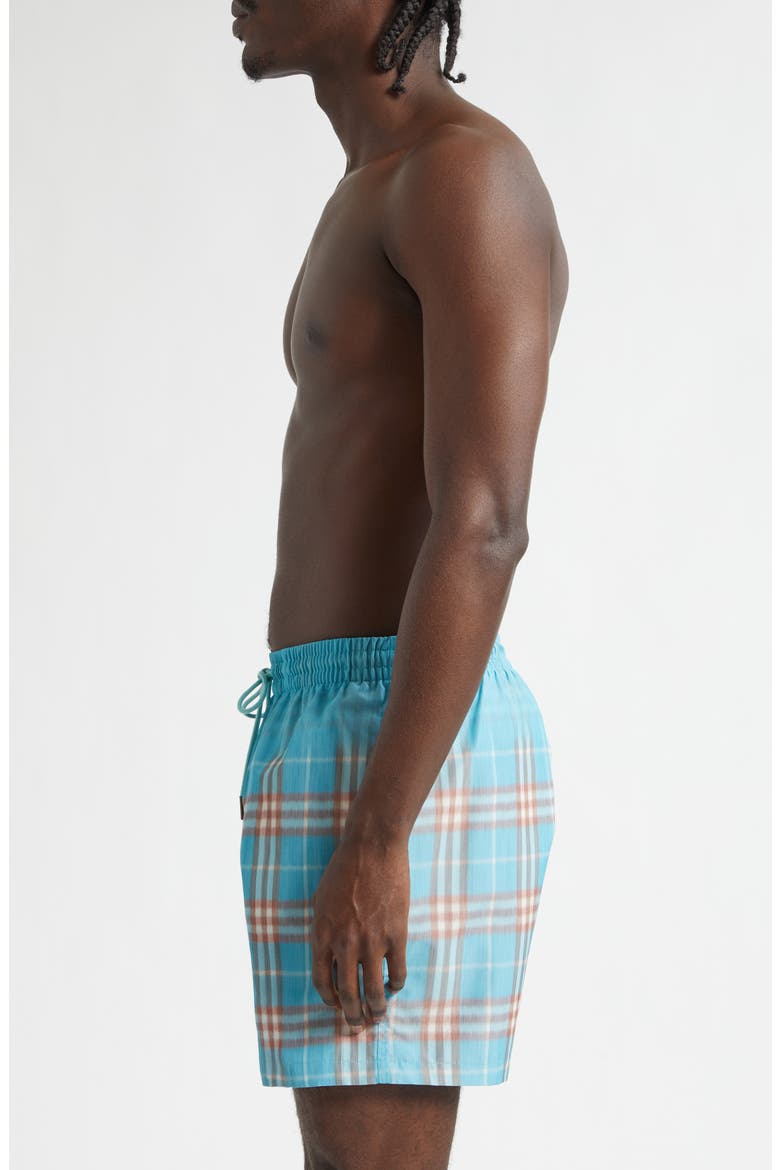 Check Swim Trunks, Alternate, color, ATOM BLUE IP CHECK