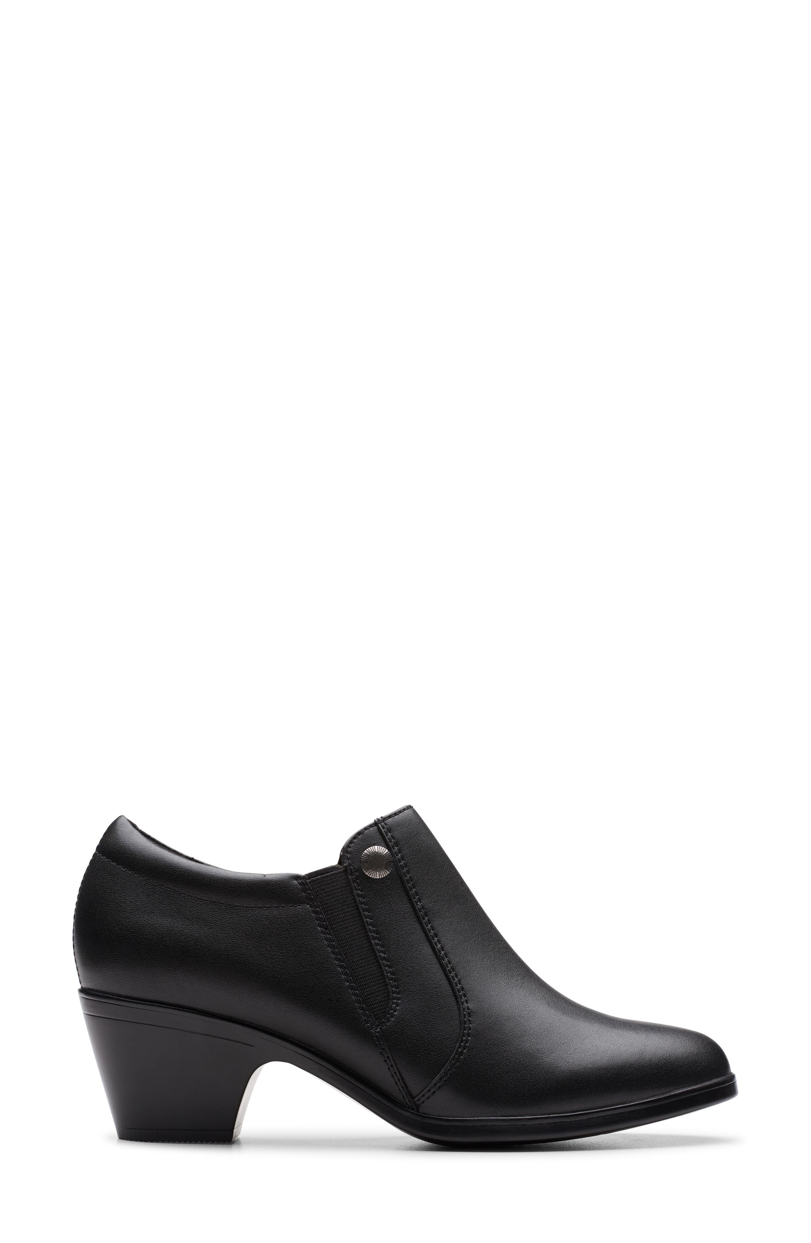 Emily Reyna Bootie, Alternate, color, BLACK LEATHER