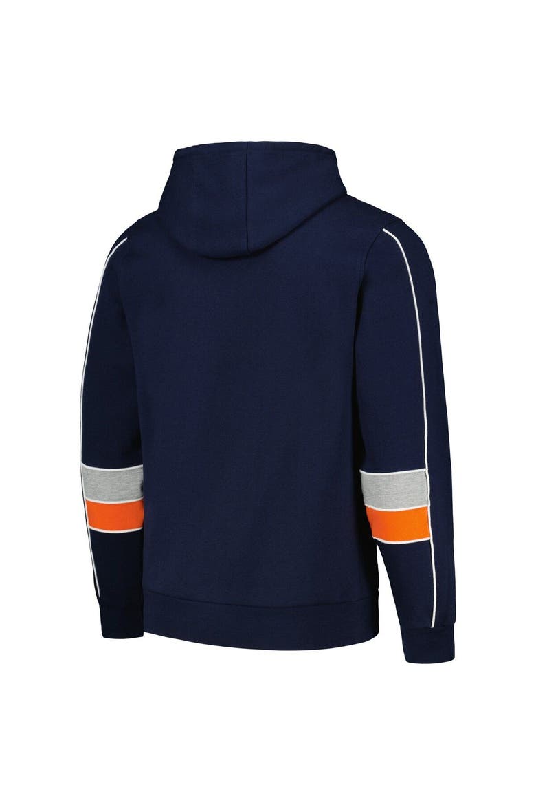 Men's Starter Navy Chicago Bears Captain Pullover Hoodie, Alternate, color, Navy