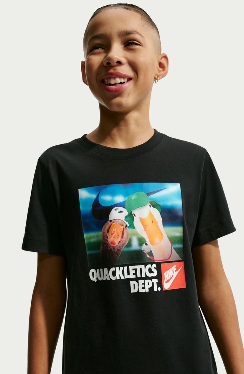 Nike Kids' Quackletics Cotton Graphic T-Shirt, Alternate, color, 