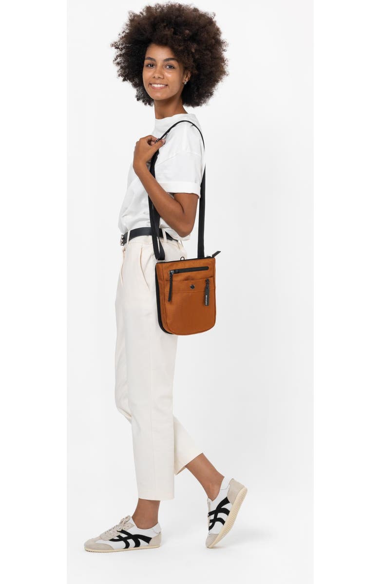 Sherpani Sadie Nylon Crossbody Bag RFID Protection and Removable Coin Purse, Alternate, color, Raven