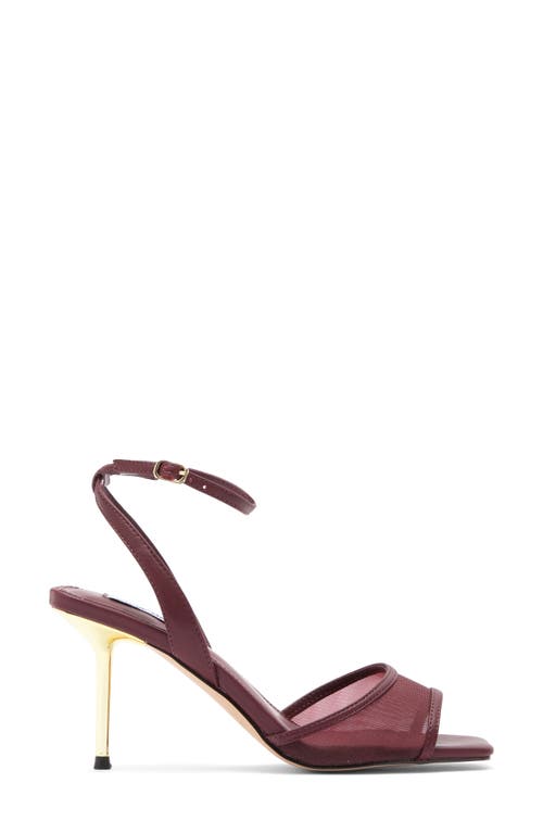 Steve Madden Meshee Sandal In Dark Red