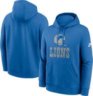 Nike Men's Nike Royal Detroit Lions Best Season Rewind Club Pullover Hoodie