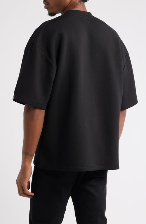 Icecream Outline Graphic Oversize T-shirt In Black