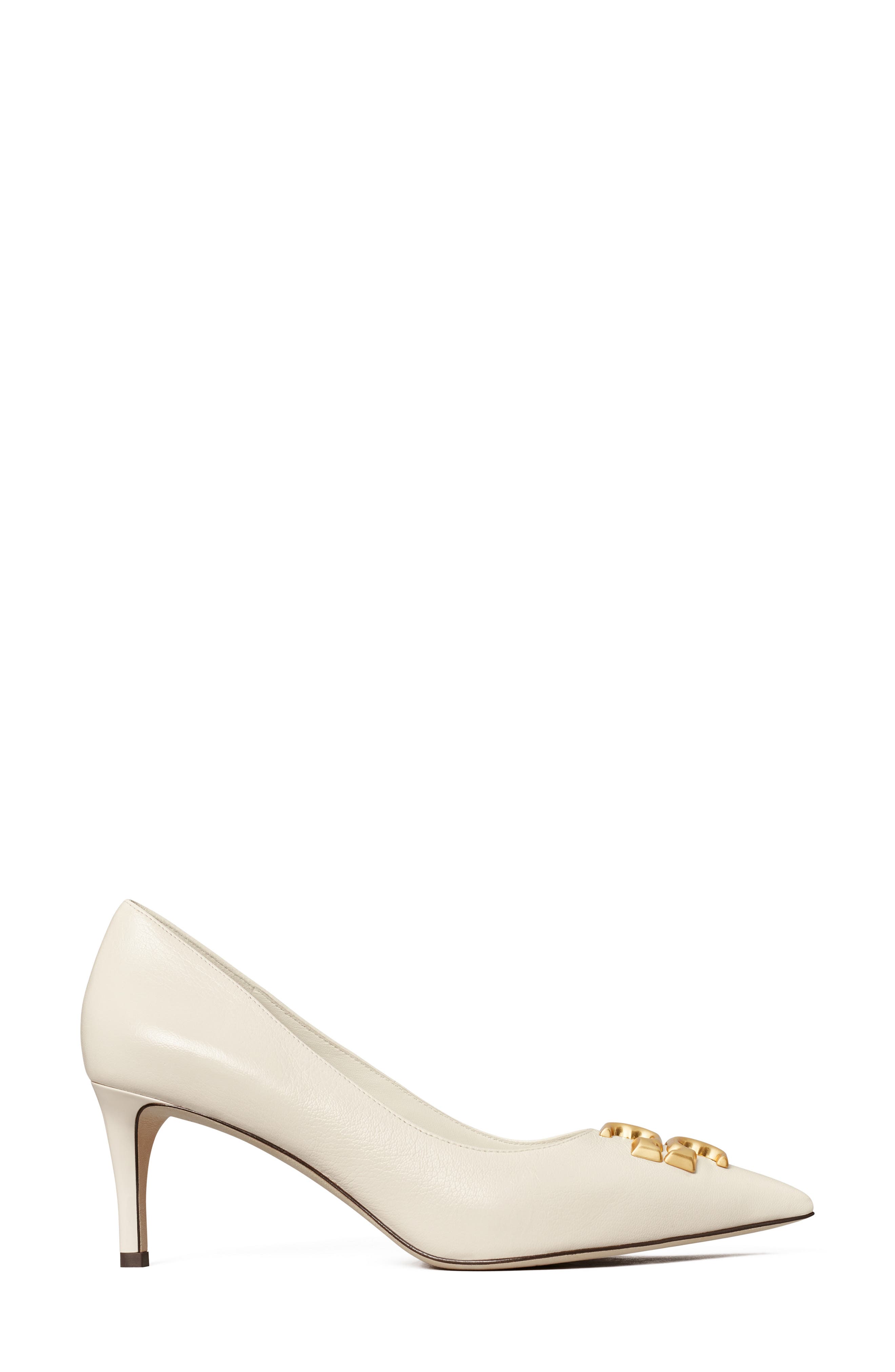 Eleanor Pointed Toe Pump, Alternate, color, NEW IVORY / ROLLED BRASS