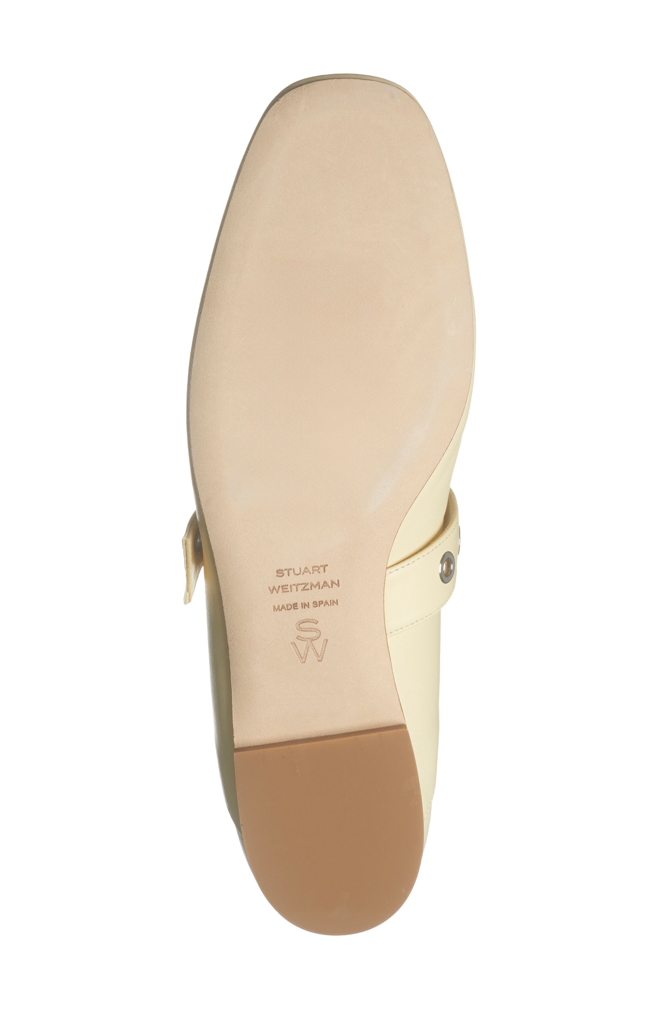 Stuart Weitzman Supermoto Flat, Alternate, color, Lemon Chiffon