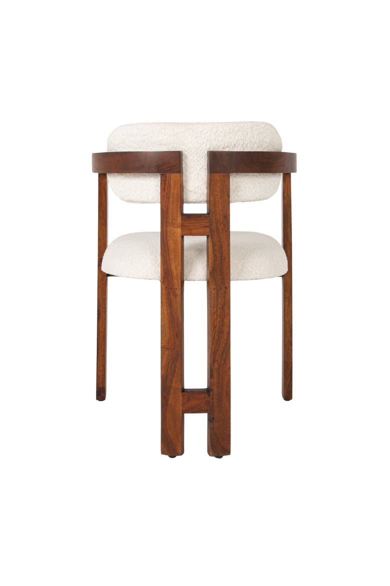 Dining Chair with Upholstered Seat, Alternate, color, Natural