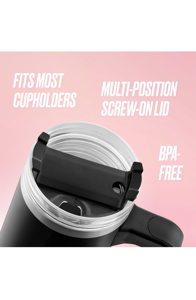 Juicy Couture 31.5-Ounce Stainless Steel Tumbler, Alternate, color, Jet Black