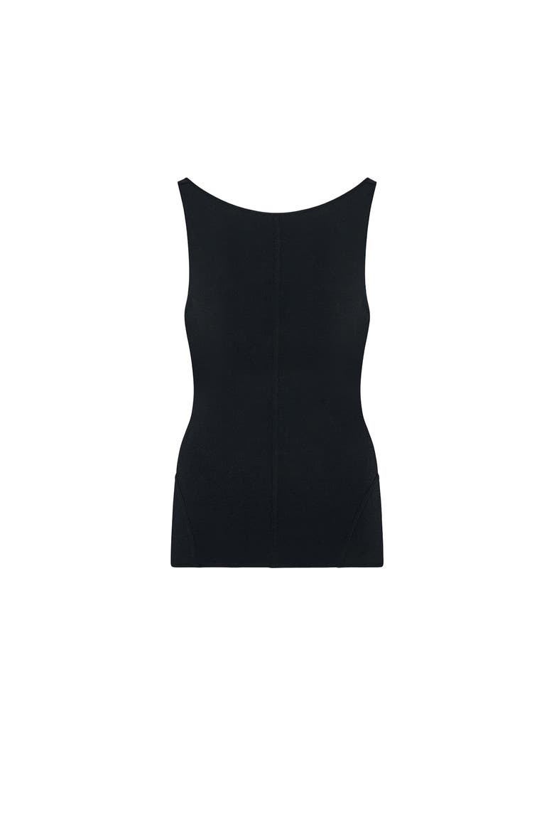 Cutout Tank, Alternate, color, Black