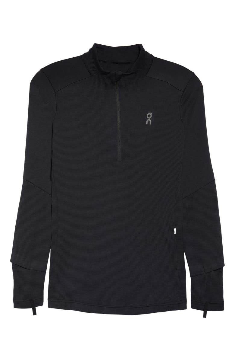 On Climate Knit Quarter-Zip Running Top, Alternate, color,