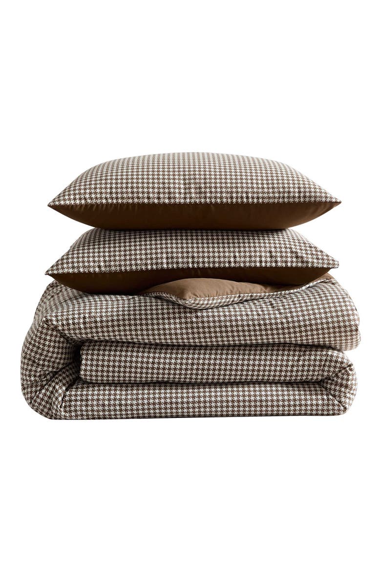 Harrison Reversible Comforter & Sham Set, Main, color, BROWN MULTI