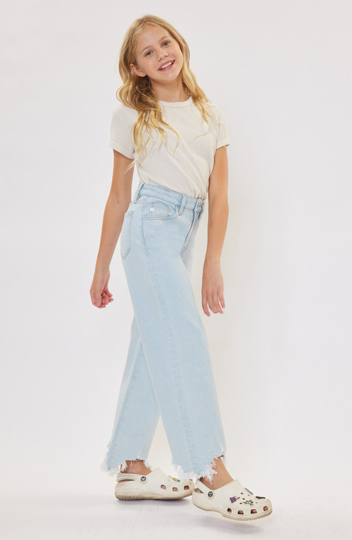 Kancan Zendaya High Rise Wide Leg Jeans In Blue