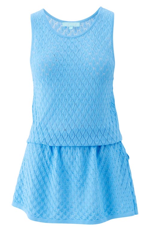 MELISSA ODABASH MELISSA ODABASH AMBRA POINTELLE SLEEVELESS COVER-UP MINIDRESS
