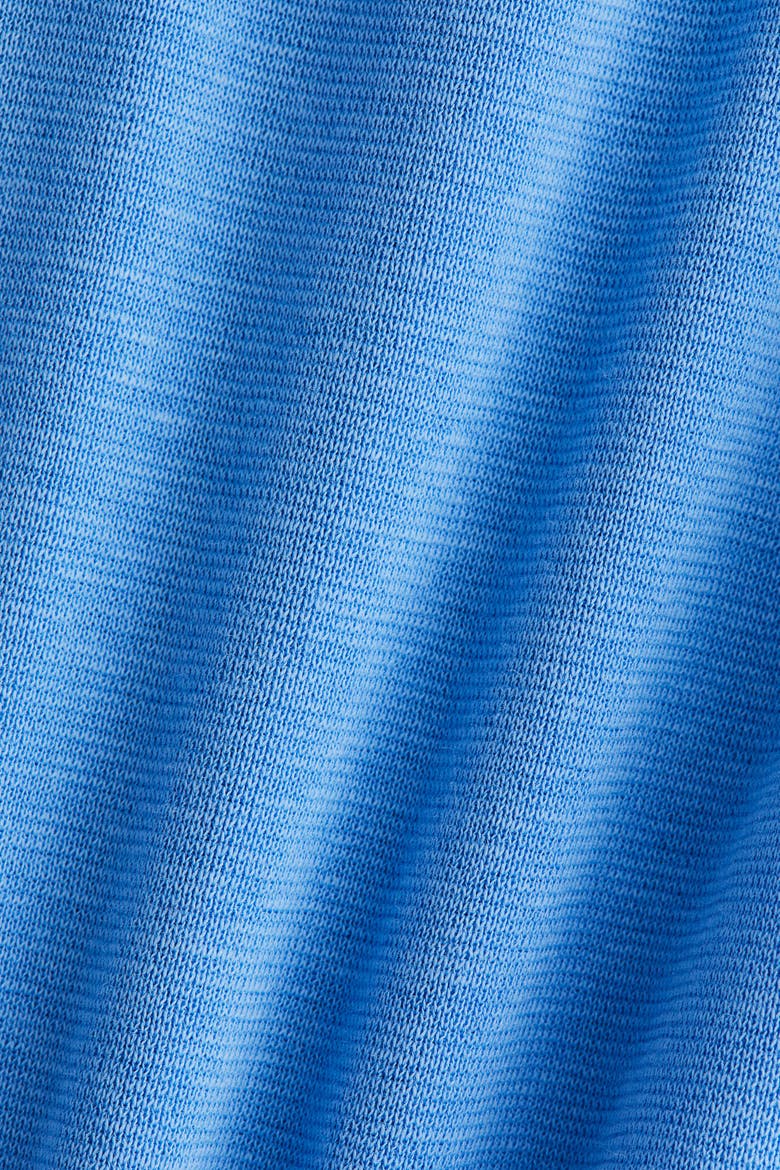 Scarf-collar Top, Alternate, color, Blue