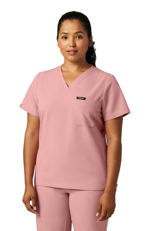 Rhena Women's 1-Pocket Slim V-Neck Scrub Top
