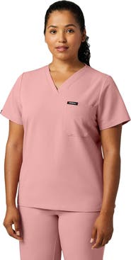 JAANUU Rhena Women's 1-Pocket Slim V-Neck Scrub Top