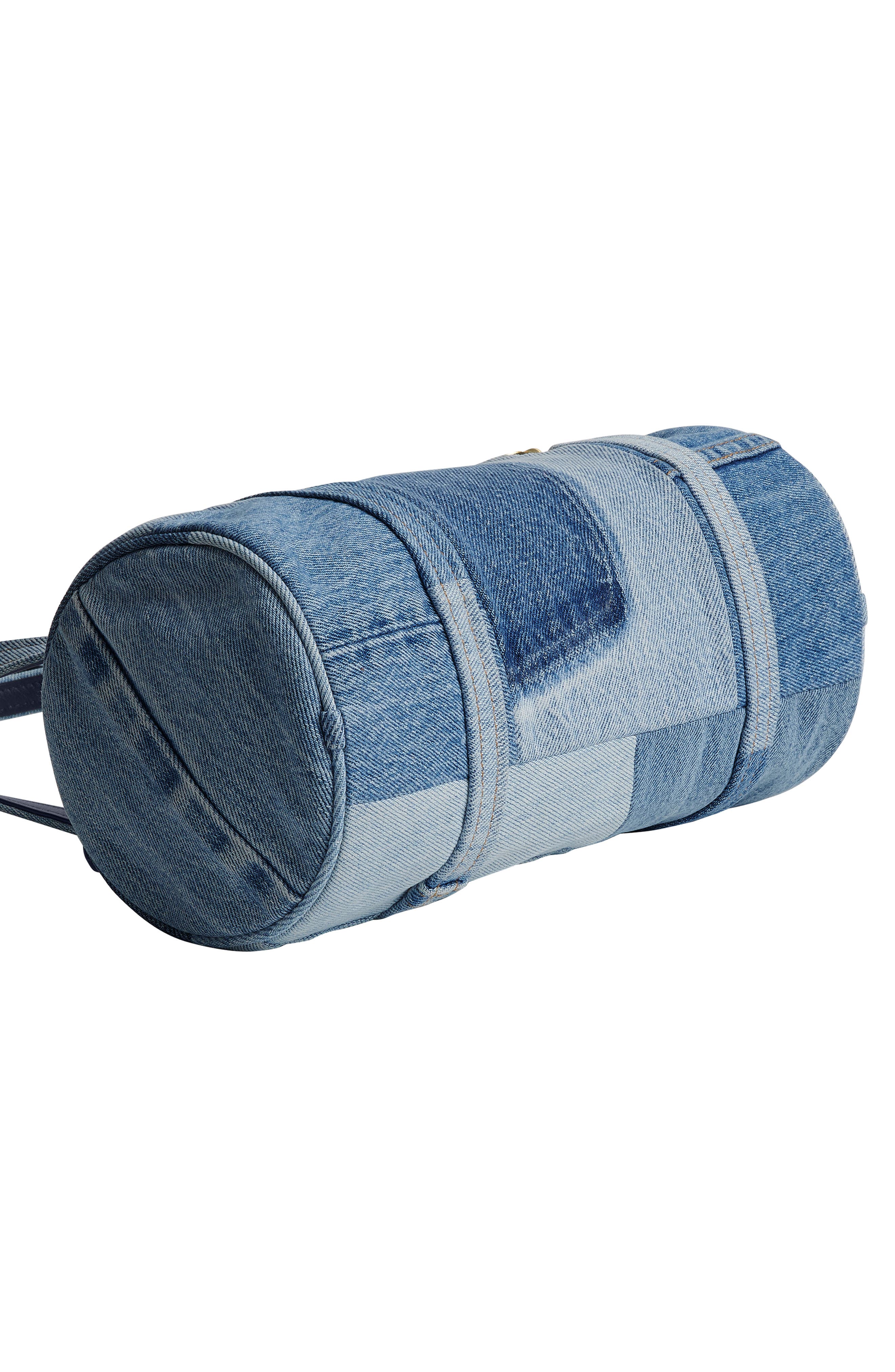 COACH Originals Kisslock 28 Denim Barrel Bag, Alternate, color, 