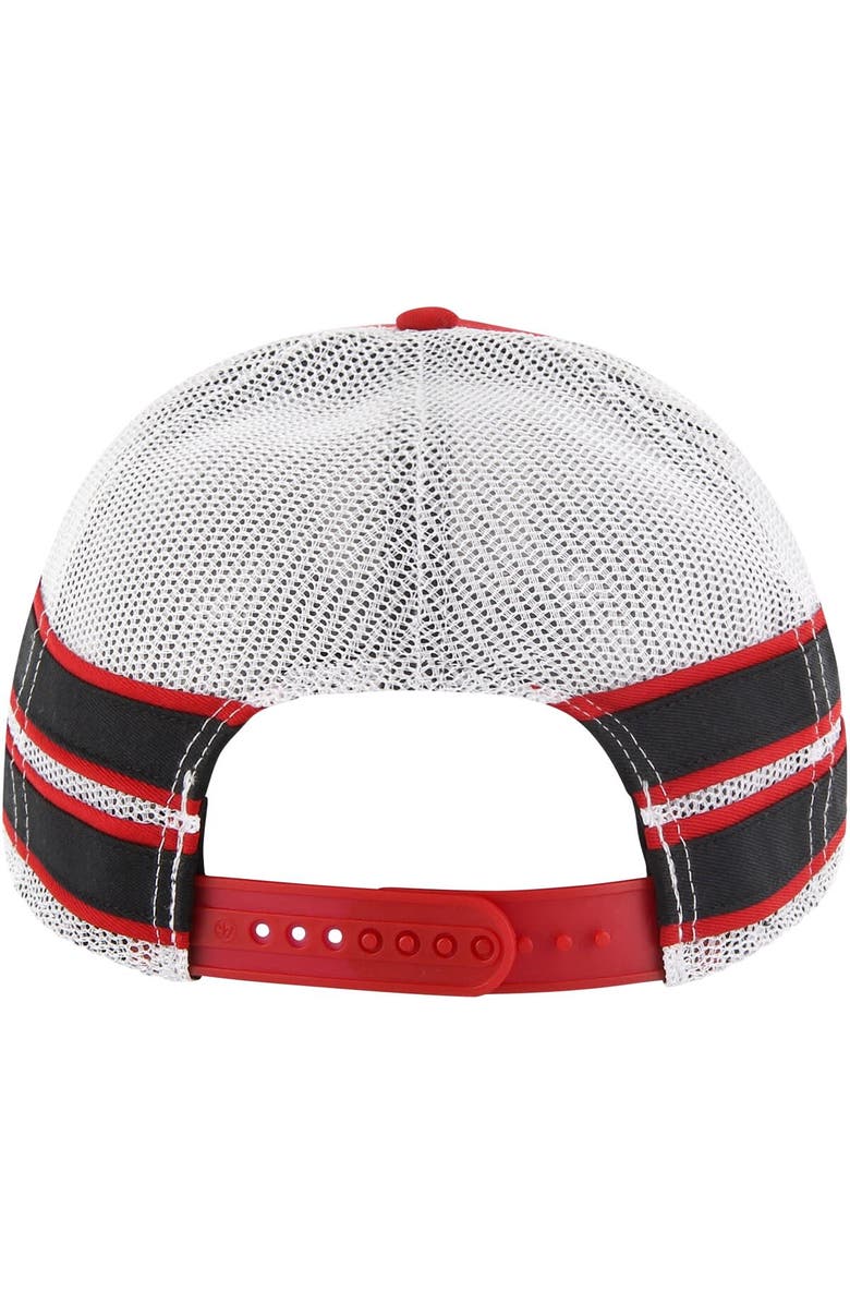 '47 Men's '47 Scarlet Nebraska Huskers Straight Eight Adjustable Trucker Hat, Alternate, color, 