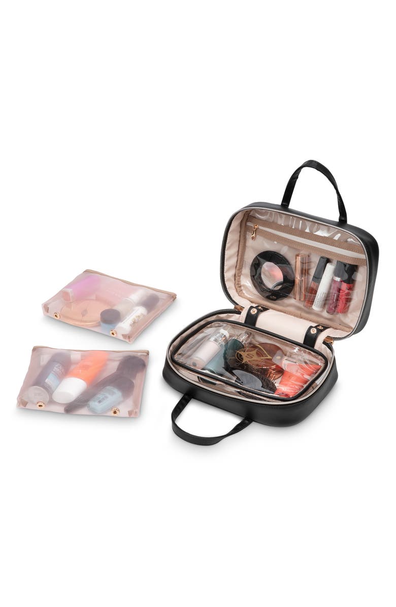 Stephanie Johnson Belize Raven ML Traveler Cosmetics Case, Alternate, color, Black