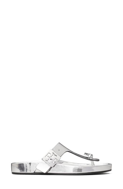 Tory Burch Mellow Thong Sandal In Silver