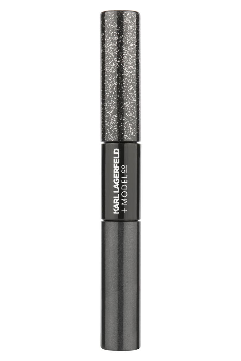 KARL LAGERFELD + MODELCO Kiss Me Karl Glitter Eyeliner Duo (Nordstrom Exclusive), Alternate, color, DISCO NOIR