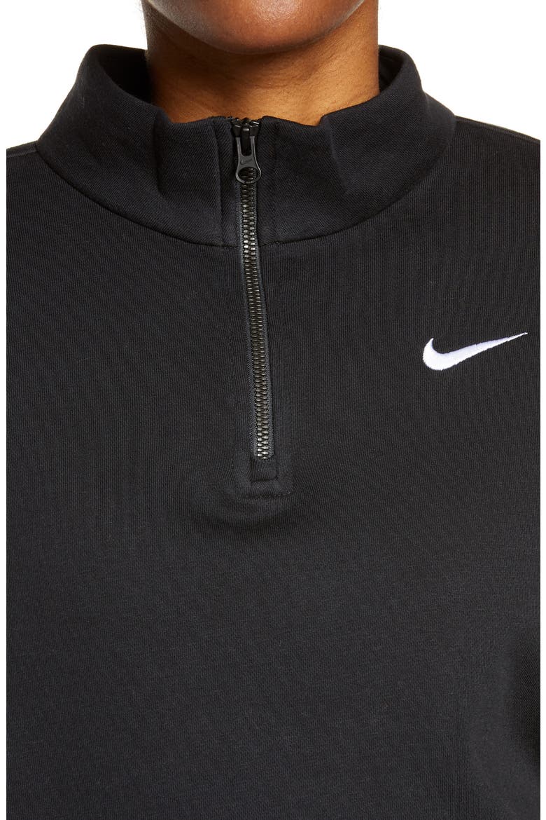 Sportswear Quarter Zip Pullover, Alternate, color, BLACK/ WHITE