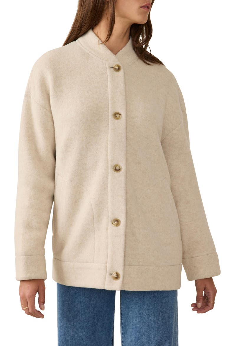 Pacific Knit Jacket, Main, color, OAT MELANGE