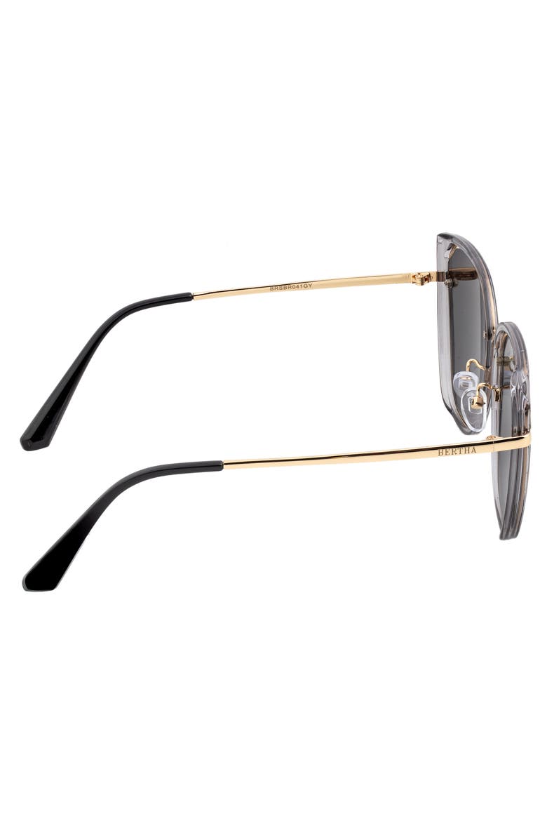 Rylee Polarized Sunglasses, Alternate, color, Grey/Silver