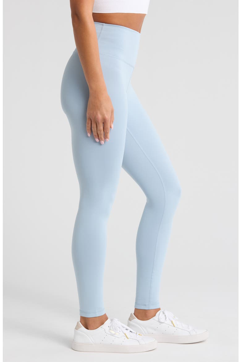 High Waist Fleece Lined Leggings, Alternate, color, BLUE FOG
