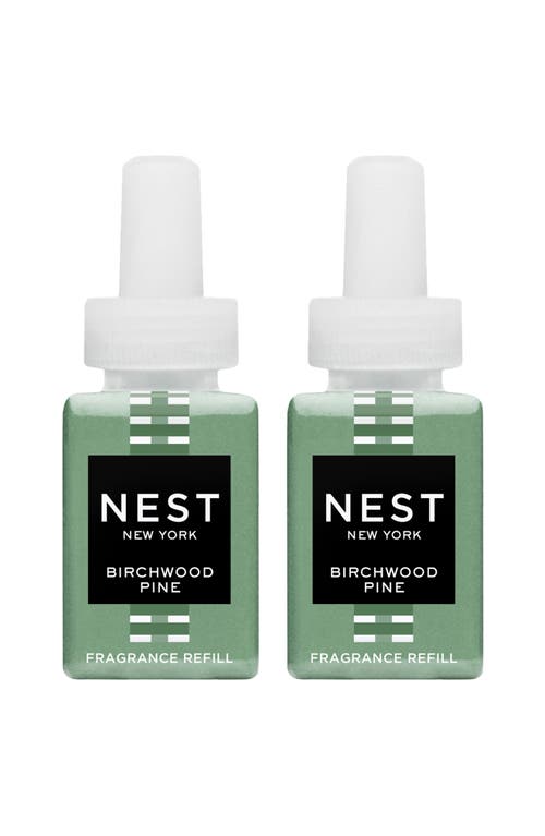 Nest New York X  Birchwood Pine 2-pack Smart Fragrance Diffuser Refills In Transparent