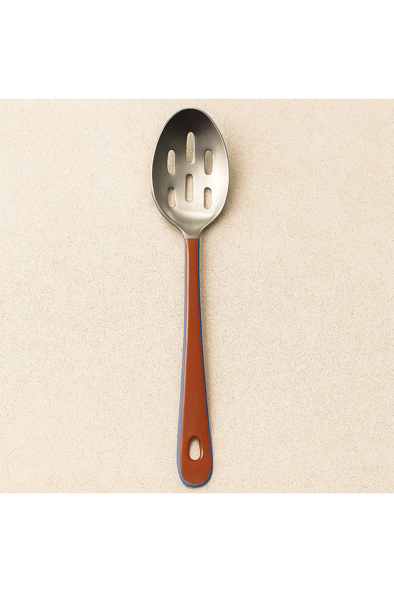 Harlow Bright Slotted Spoon with Stainless Steel Head, Alternate, color, Raspberry