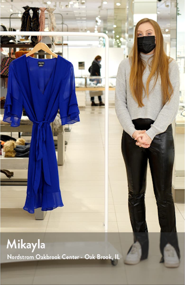 Flutter Frill Faux Wrap Dress, sales video thumbnail