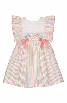 Iris & Ivy Embroidered Birds Smocked Dress